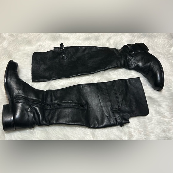 Steve Madden Shoes - Steve Madden Black Leather Over-the-Knee Boots